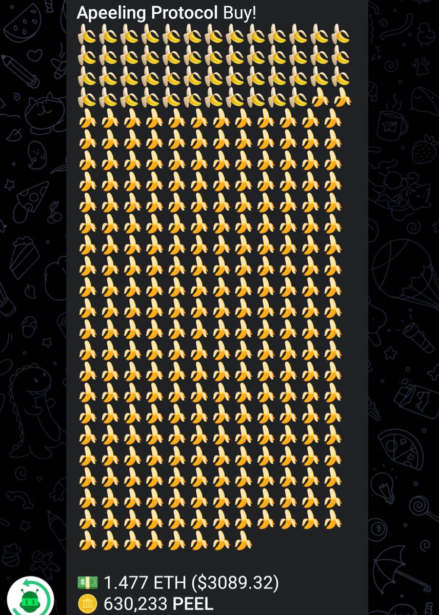 TheApeelingOne's tweet photo. @papa_woody21 Yesterday and today.. 🤔 wonder what is going on with these nanners?

Who would drop 5k?? And another, 3k?
Seems like whales are starting to nibble at $PEEL 😎🍌🐳 https://t.co/ODsMO4hHba