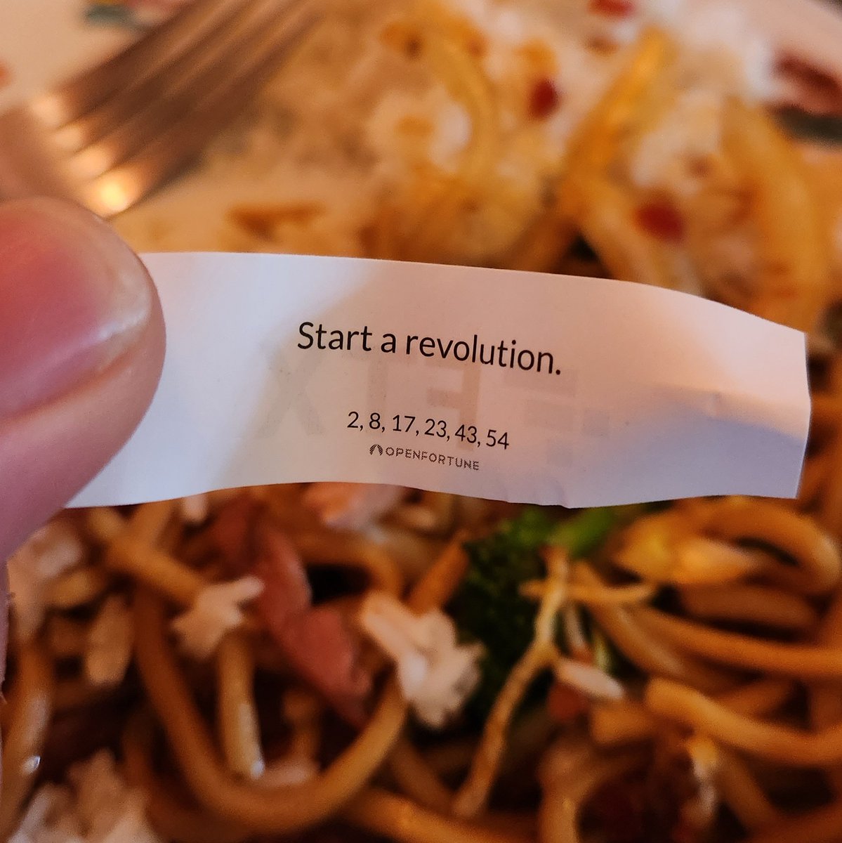 andreasxirtus's tweet photo. Oh, for $%#* sake. #startarevolution #fortunecookie https://t.co/TtfVedsVKQ