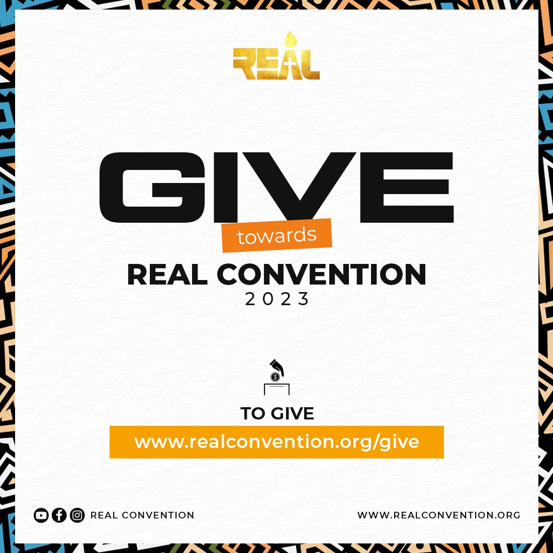 God Bless our Partners, and God bless our givers. 

This is a big Thank you to everyone that has given and still gives to the growth and Expansion of God's Kingdom.  

God Bless you all. To partner with us 👇 
realconvention.org/give