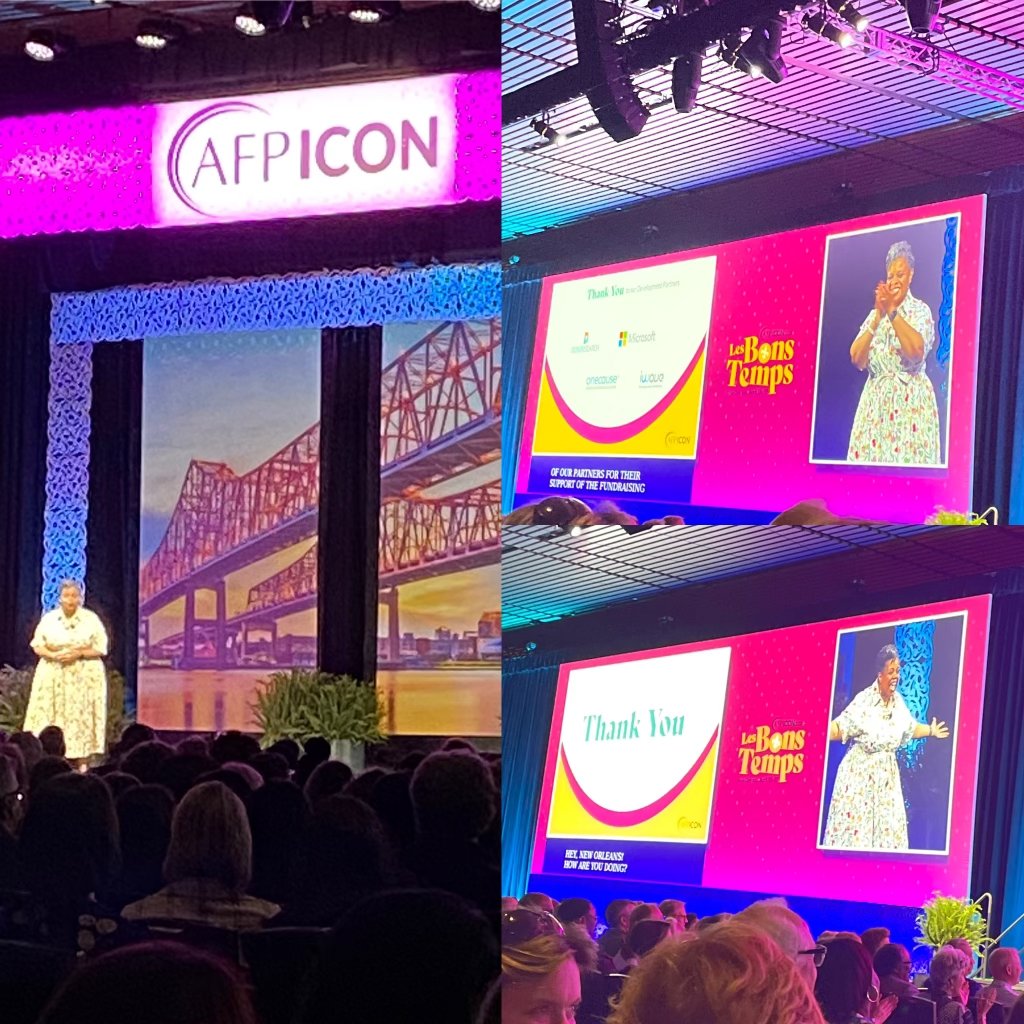 This weekend my lovely wife Michelle Edgerton, MA graced the stage at AFPICON 2023 in New Orleans. The energy was high and I'm sure the participants enjoyed the conference. Way to go!

#afpicon #neworleans #fundraising #philanthropy #conference