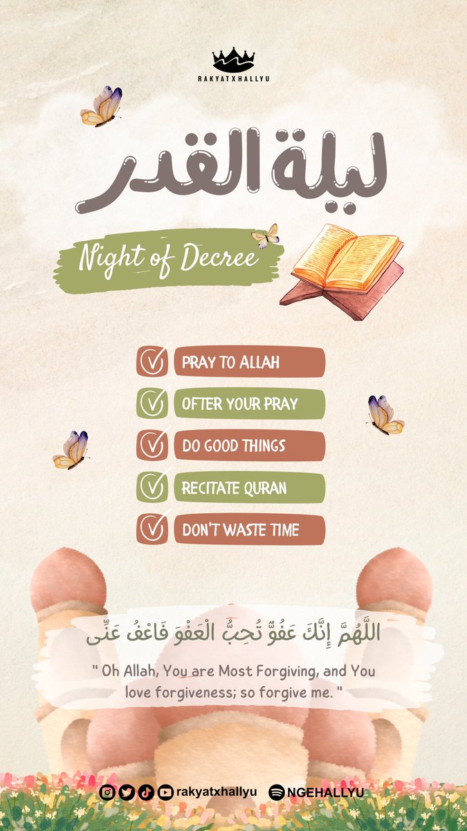 rakyatxhallyu's tweet photo. Assalamualaikum Rakyatdeul~
Tinggal menghitung hari nih ramadhan bersama kita 😢
Yuk maksimalkan gaes, apalagi di malam-malam ganjil. Semoga kita mendapat THR (Taufik Hidayah Rahmat) dari Allah. Aamiin 🤲
Hwaiting !!!
#Ramadhan #kpop #kdrama #aespa #xkwavers #yntv #dubeskor https://t.co/05VtSWMnM7