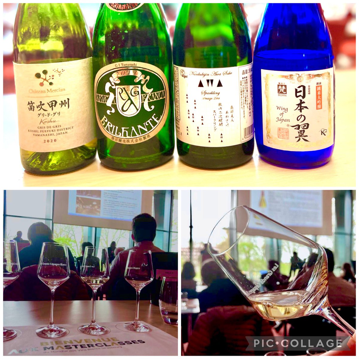 ToshioUeno's tweet photo. Sake & Koshu Wine Master Class at Le Mondial des Vins Blanca was full +70 people joined, some came from Paris! Thank those took their precious time to participate in the seminar!!!🙏🌸 #sakemasterclass
#mondialdesvinsblancs #vinsalsace #Vinofed #koshuwine #japanesewine #koshuvalley #yamanashiambassador #japanesecuisinegoodwillambassador