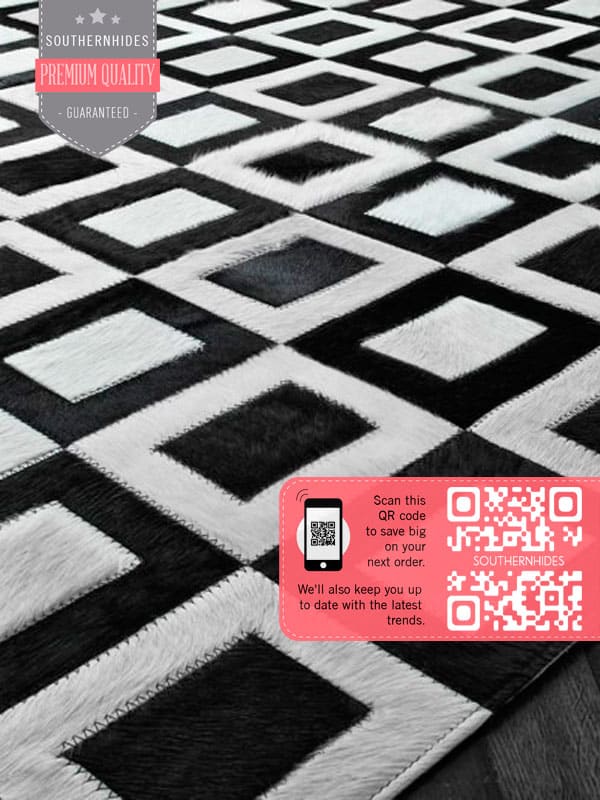 SouthernHides's tweet photo. Rectangles Cowhide Rug - Geometric Design https://t.co/ARttG3oZbp #CowhidePatchwork #ModernDesignRug #CowhideRug #CowHideRug #LargeAreaRug #GeometricPattern #GeometricDesign #GeometricRug #BoldPattern #RectanglesHideRug #BrownWhiteCarpet #BlackWhiteHideRug https://t.co/jjKvMZgqQ2