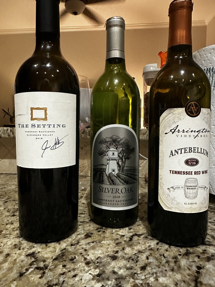 richardcostigan's tweet photo. Tonight’s wines - #TheSetting @silveroak @avwinery https://t.co/oCHQfO8ghq