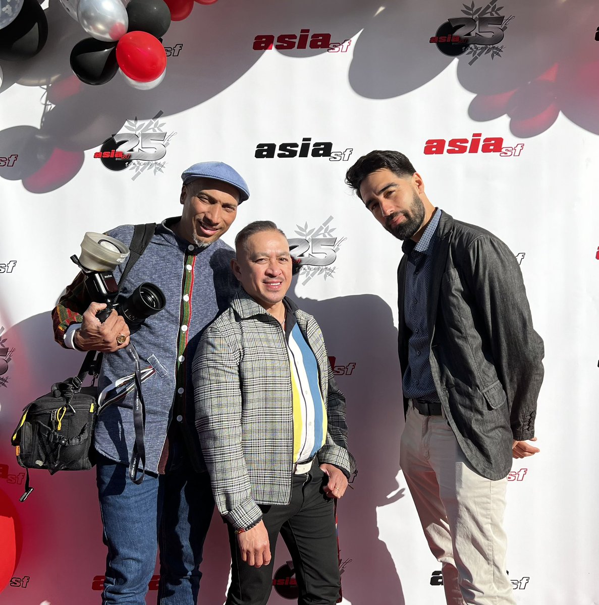 dpna's tweet photo. 16 April 2023: The David Perry &amp; Associates, Inc team in the house for the 25th anniversary of the iconic AsiaSF: Beto Lopez, Michael Micael &amp; Andres Acosta!
@Mooncricket @michaelmicael6 @officialasiasf https://t.co/xAQJb3Oncv