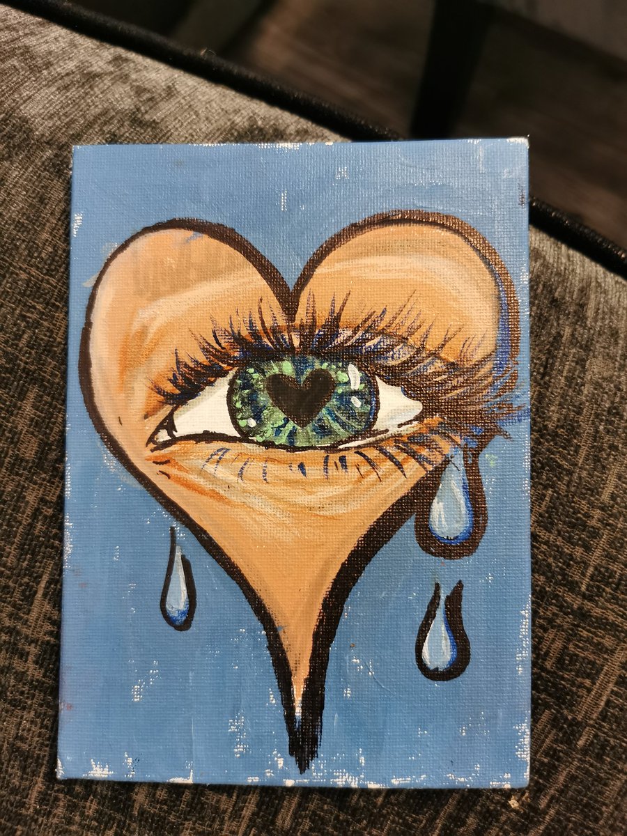itsccchaneysart's tweet photo. Not finished.
"Not accepting reality "
Acrylic paint, 4x6 canvas
#workinprogress #wip #art #painting #acrylicpainting #womenart #tattooart https://t.co/UkmYRySY3D