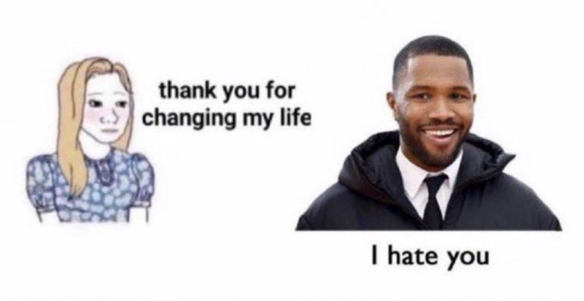 I’m convinced Frank ocean actually hates his fans