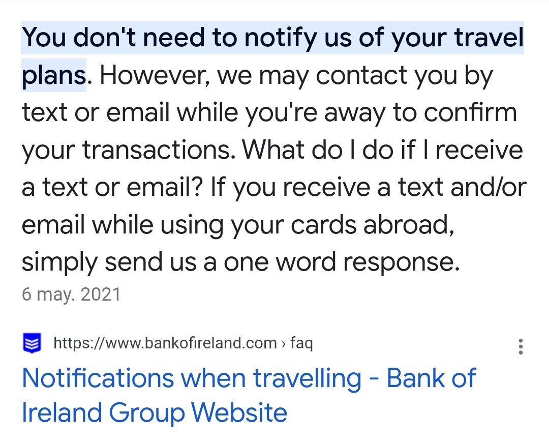 Chiara_Ch87's tweet photo. @talktoBOI I have travelled out of Europe (Venezuela) and my mobile network doesn't have international roaming (GoMo). If the bank is contacting me through text for security purposes and I cannot receive the text, how can I use my card again? https://t.co/U6txgzeuEL
