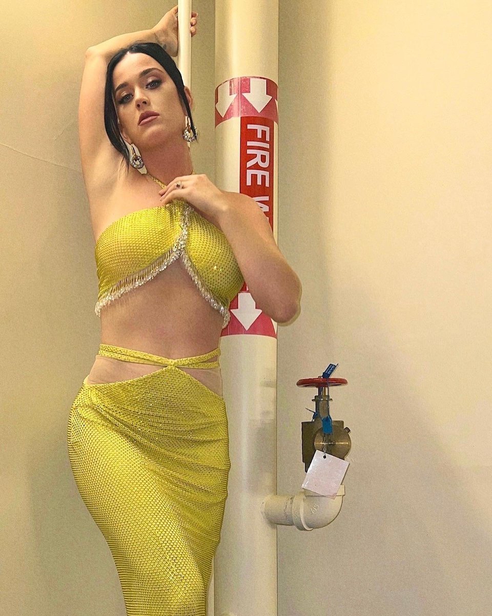 katyperry's tweet image. #idol 💛🌺