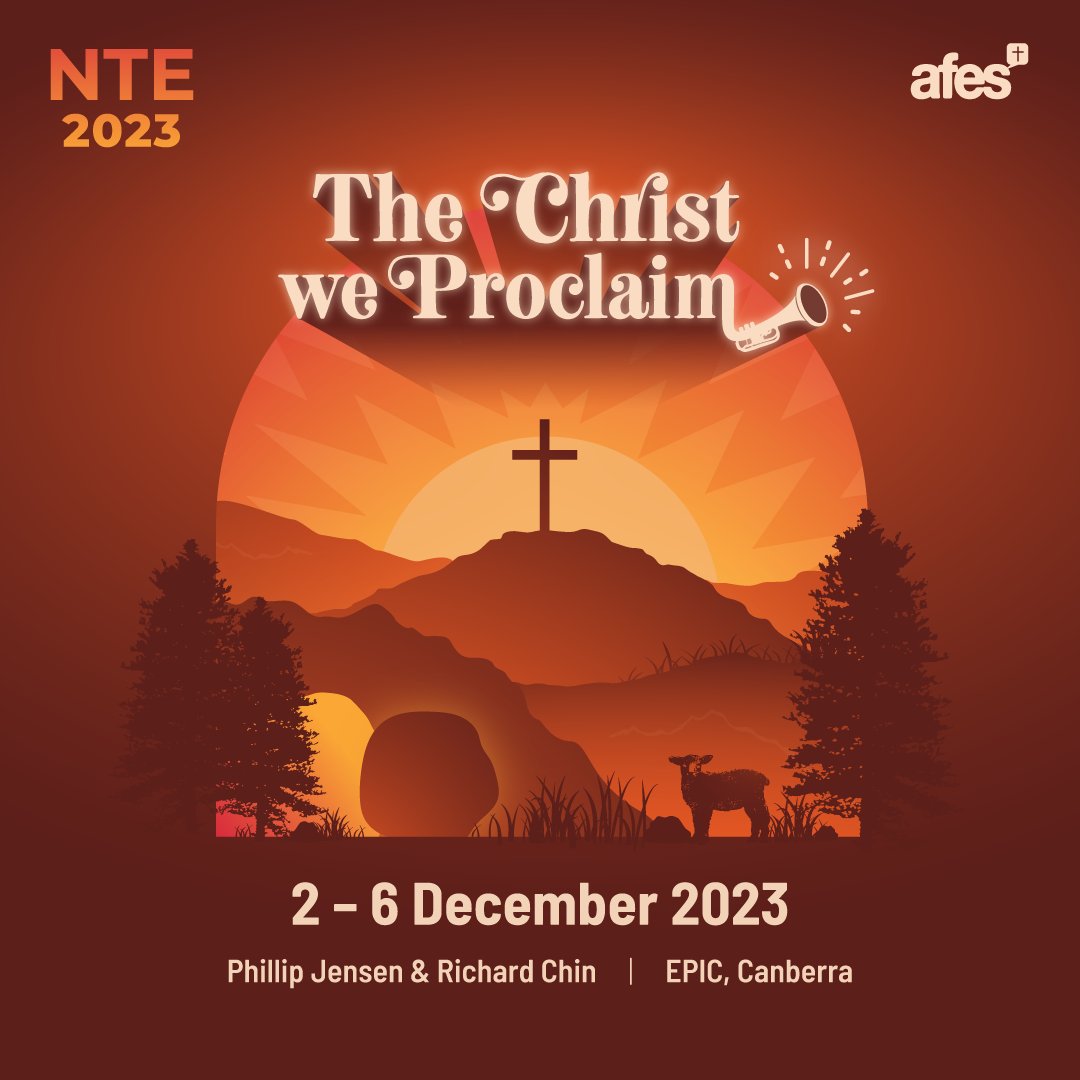 afesnte's tweet image. 📌 //🗓️SAVE THE DATE 🗓️//
NTE2023 is happening from the 2-6 December (Sat-Wed)! 📣 ✨
Get keen to hear from God's word as Phillip Jensen &amp;amp; Richard Chin speak about "The Christ we Proclaim"!
👉🏻 Share this with your friends now! 🙏🏼 🏃🏾#NTE2023 #savethedate #deets