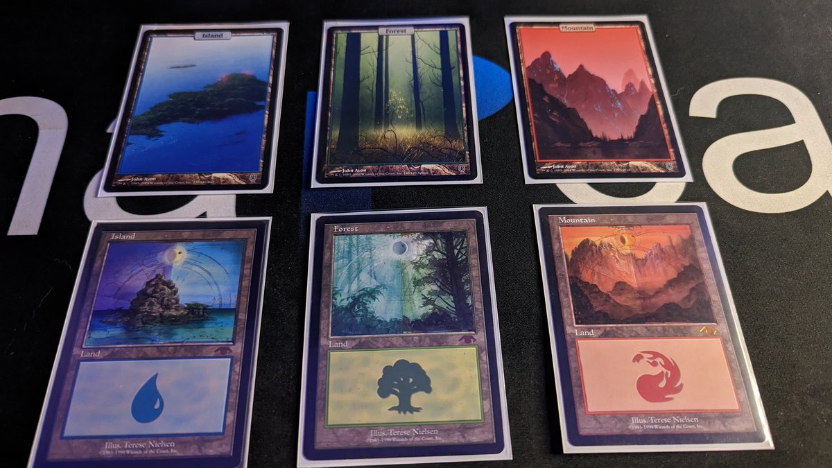 Finished upgrading my basics for modern.  Feels good. #mtg #MagicTheGathering #MTGMOM #MTGMachine