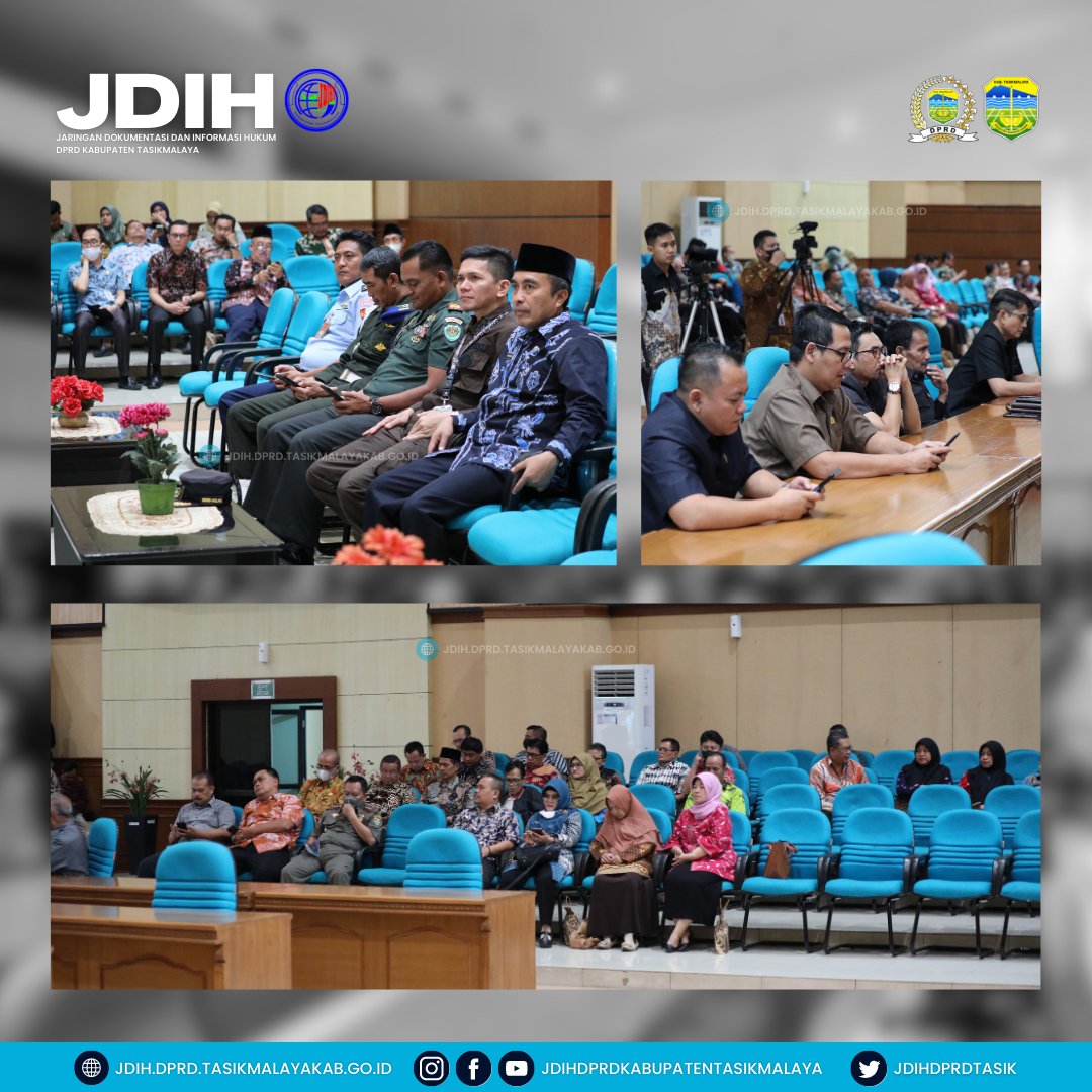 jdihdprdtasik's tweet image. Persetujuan Perubahan Program Pembentukan Peraturan Daerah Kabupaten Tasikmalaya Tahun 2023 dan Penyampaian Laporan Keterangan Pertanggungjawaban (LKPJ) Anggaran Bupati Tahun 2022.

#propemperda #lkpj