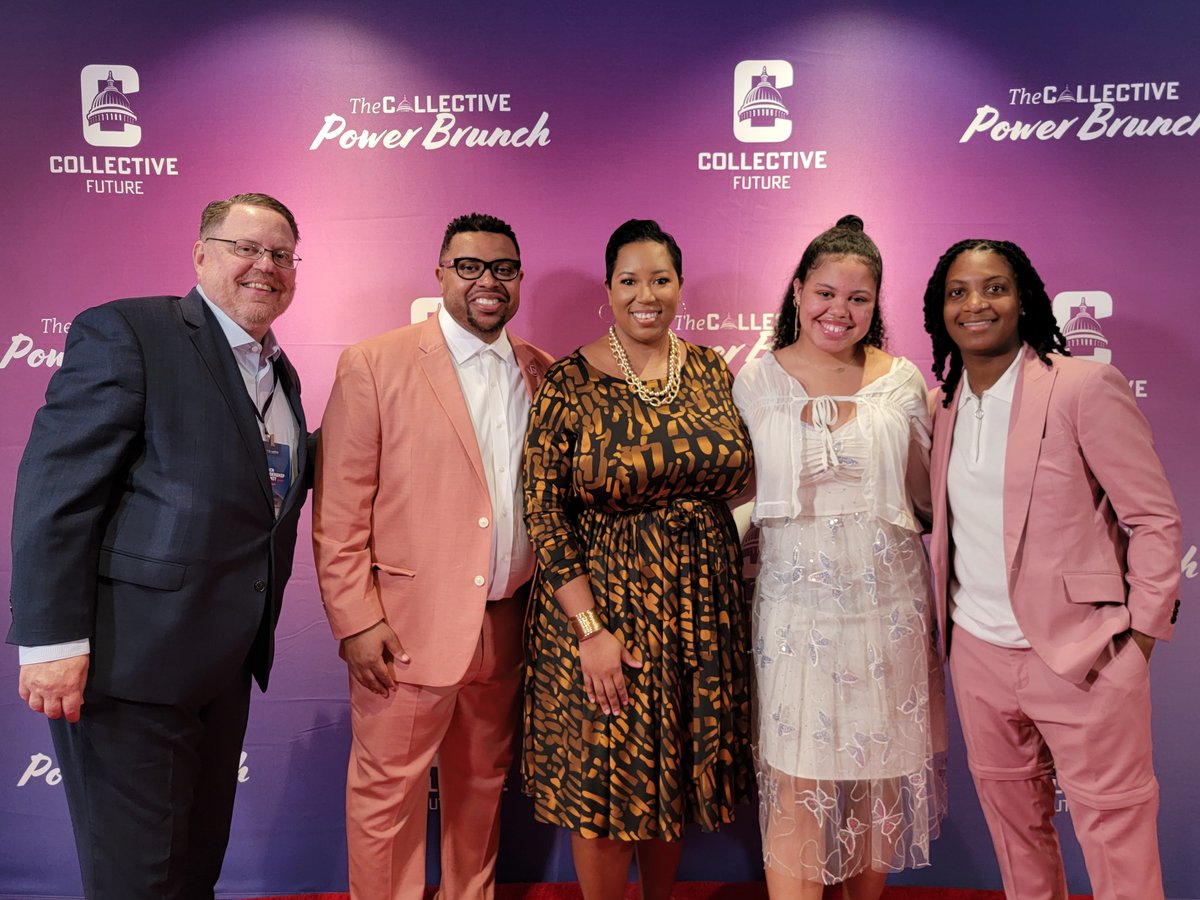 HTaylorSchlitz's tweet photo. Thankful for the @CollectivePAC & their willingness to invest in the next generation of leaders in our nation. Especially thankful for great leaders & mentors that @StefBrownJames & @QJames are for us! #CollectivePAC #PowerBrunch https://t.co/1lhiJNJlJS