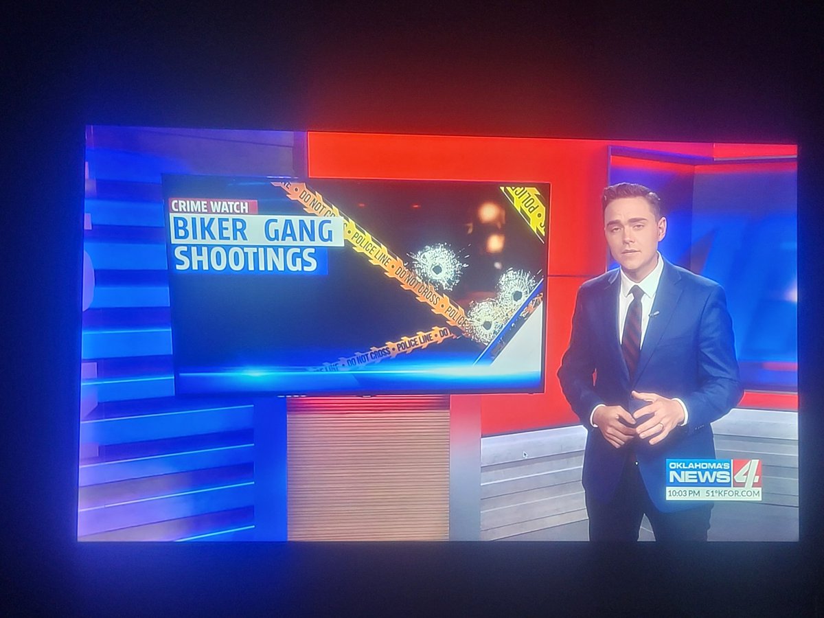Research knows no (state) borders! Dr. Mitch Roth and I were just featured on <a href="/kfor/">KFOR</a> in Oklahoma for our expertise on gang violence and motorcycle gang clubs. Proud to work with such an amazing colleague and mentor! <a href="/SHSUCJ/">SHSU Criminal Justice</a> <a href="/CJCSamHouston/">Dept. of Criminal Justice & Criminology @ SHSU</a> <a href="/shsucjdean/">Phillip Lyons</a>