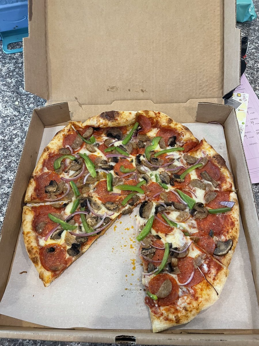 davolley's tweet photo. Set it down for one second and a piece already gets taken. #nicospizzaprovo https://t.co/MqIb2cPqrq