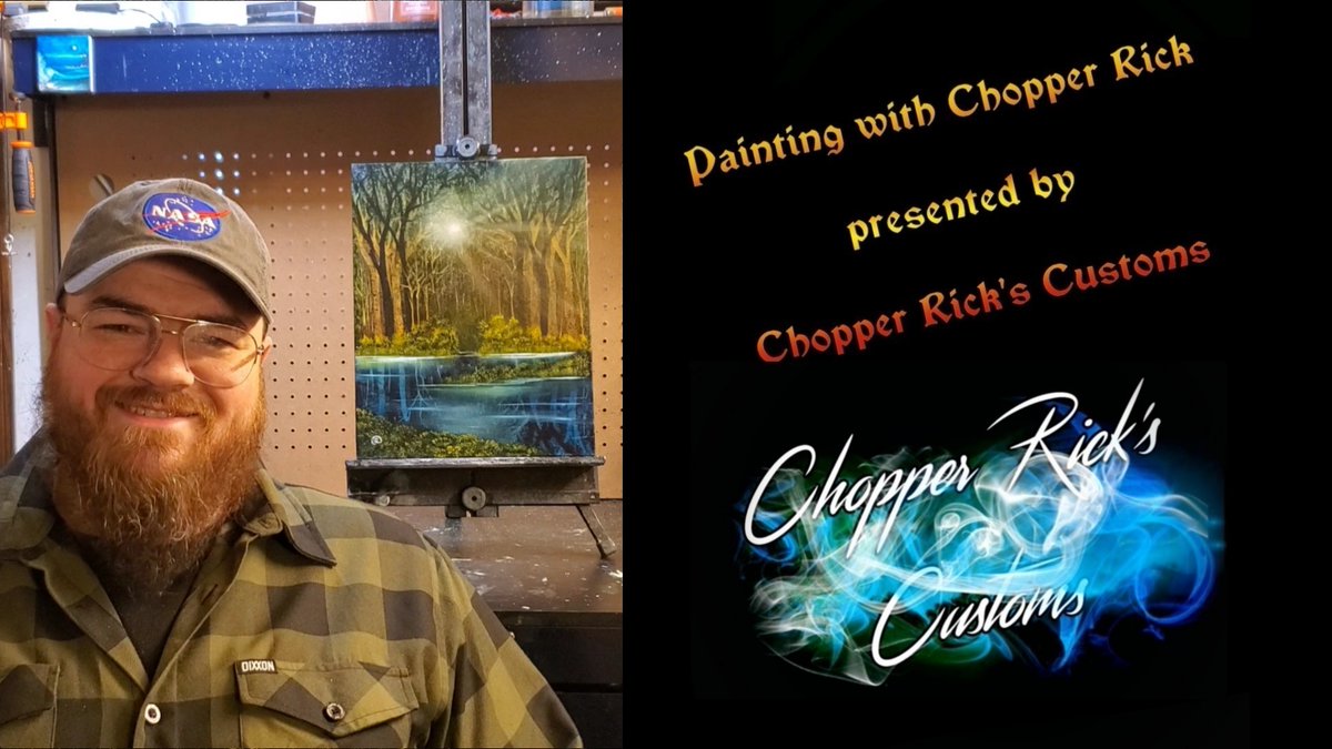 Forest Reflections - Real-time Tutorial - Oil Painting - 11'x14' #ChopperRick #ChopperRicksCustoms #PaintingWithChopperRick #HobbyLobby #Michaels #MastersTouch #FineTouch #Liquitex #Landscape #Art #Artist #SWMO #NEOK #NWAE #SEKS youtu.be/UE3OMY3-SHo youtu.be/a2iTX9f-OeI