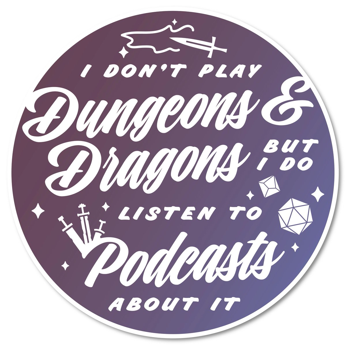 New add-on sticker inspired by my years just listening to <a href="/TheZoneCast/">The Adventure Zone</a> (#thezonecast) as my only exposure to D&amp;D!
