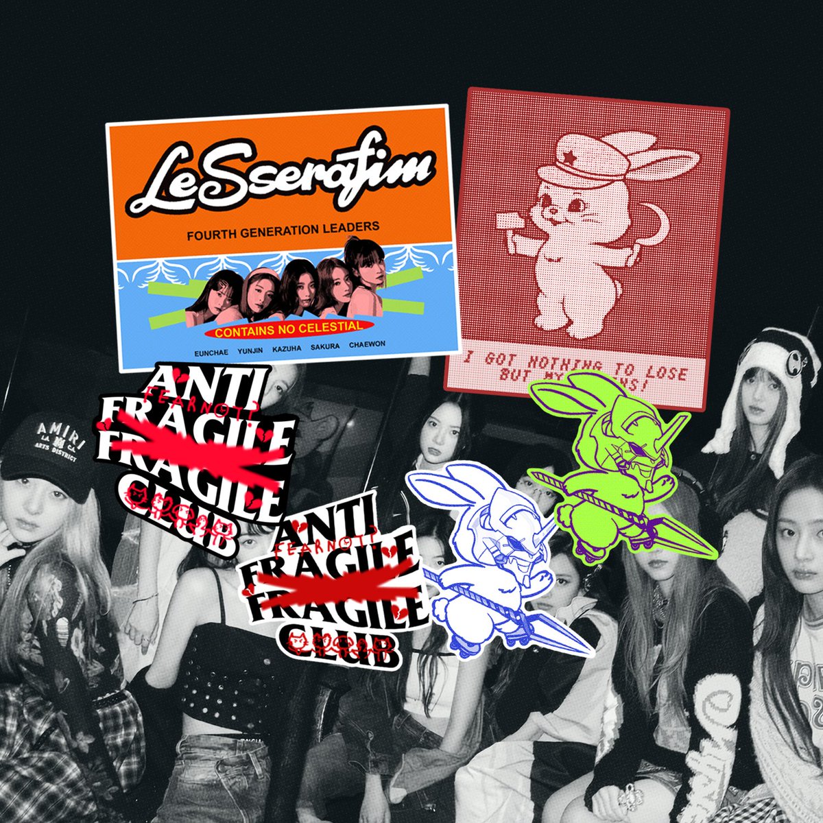 no more blue days for le sserafim and new jeans! 🤭❤️