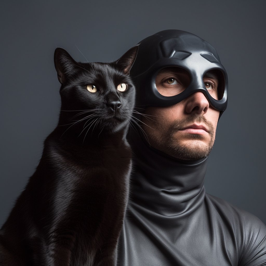 Joshua Lopez on Twitter: "dog cat man #HERO #AI #AIart #midjourney5"