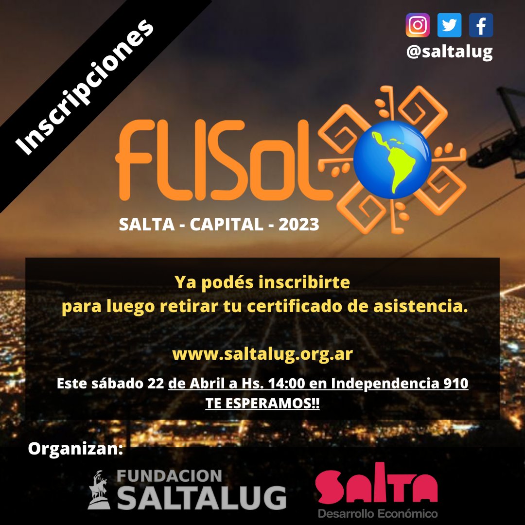 Comunidad SaltaLUG tweet media