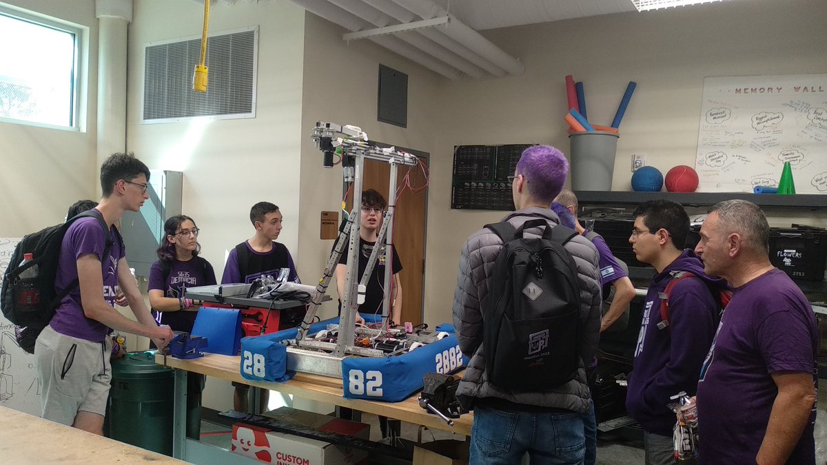 Demacia5635's tweet photo. Today, we visited @FRC5427 and @frc_2882. We got a tour of their workshops, saw their robots in action, met new friends, and talked about robotics. Thank you so much for hosting us, we had an AMAZING time!! 💜💜💜🇮🇱🇺🇸

@FIRSTweets @FRCTeams #FRC https://t.co/oFwIs7KA51