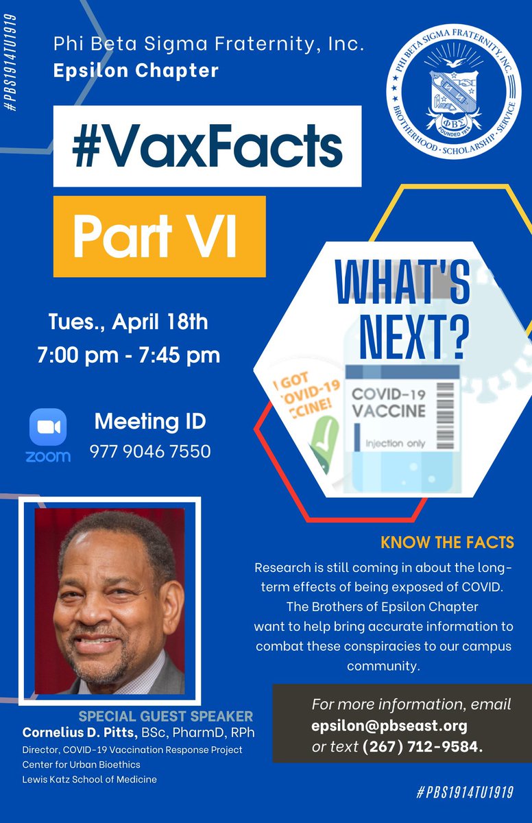 #VaxFacts #PBS1914TU1919 @PBSEast @pbs_1914 @NuSigma_Philly @SBC_Philly @TempleUniv @TheTempleNews @TempleUpdate @NPHC_TempleU @AlphaMu_Sigmas @UK_Sigmas @Uapb_Sigmas1914 @UNA_Sigmas @pbsthesigmalife @ONESigmas1914 @PBS1914College