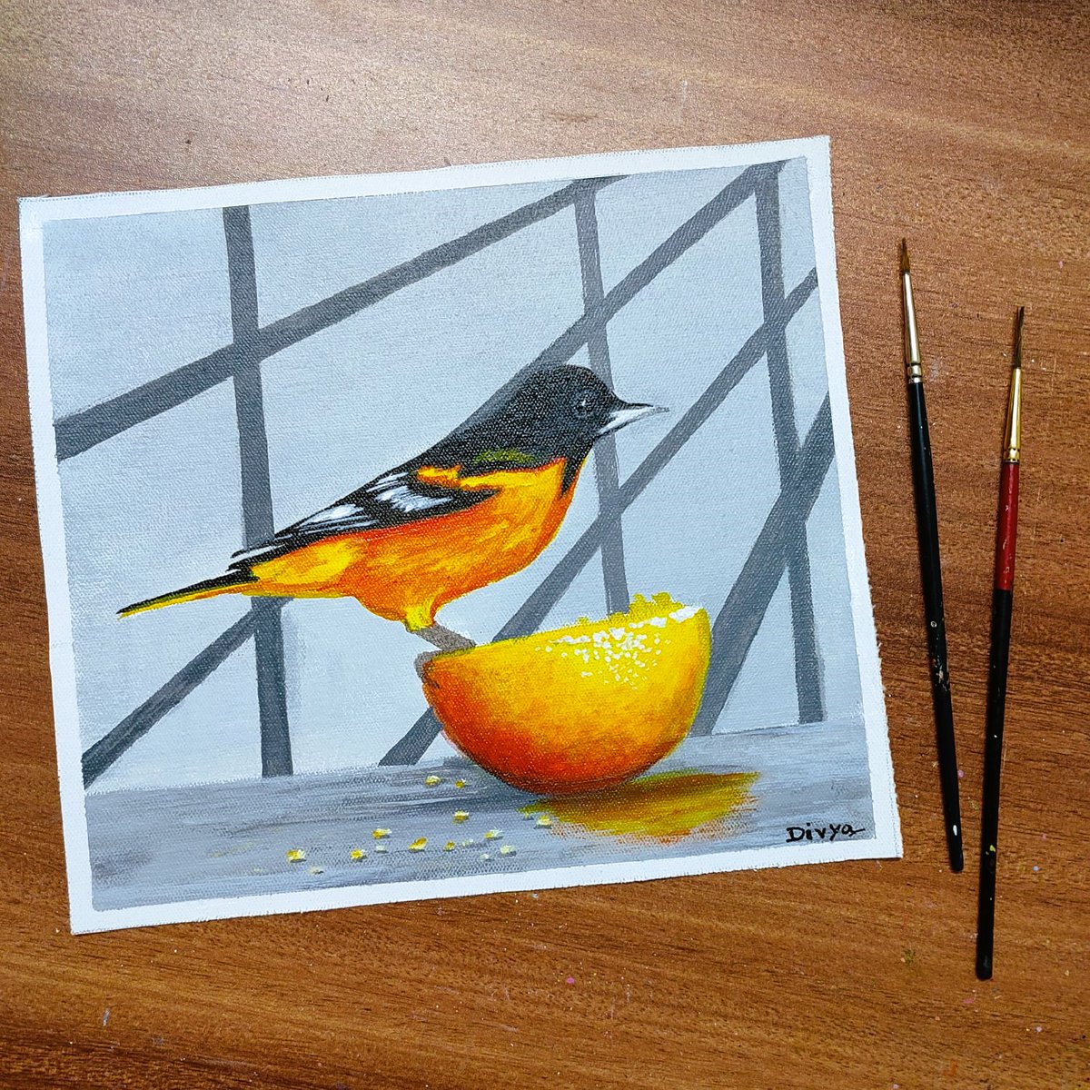divyaartsstudio's tweet photo. YELLOW BIRD Painting
#acrylicpainting #acrylicart #art #artontwitter #artist #paintings #yellowbird #birds #illustration #astheticart #paintingoftheday #artistsontwitter #easypainting #paintingtechniques #artgallery #paintingoncanvas https://t.co/abLgNIV6gs
