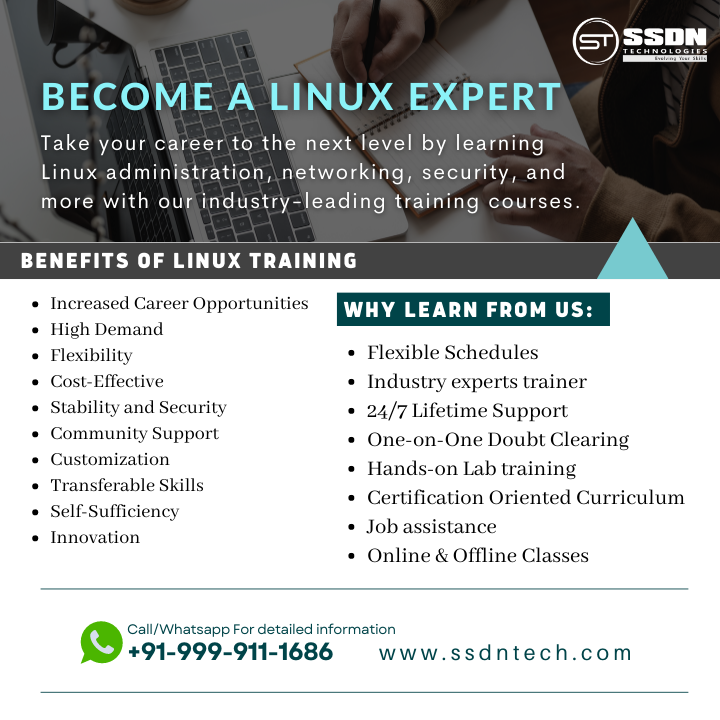 Take your career to the next level by learning Linux administration, networking, security, and more with our industry-leading training courses. Apply now: lnkd.in/fbgBnTR

#linux #linuxsystemadministration #linuxadministrator #linuxadmin #linuxcommands #linuxserver