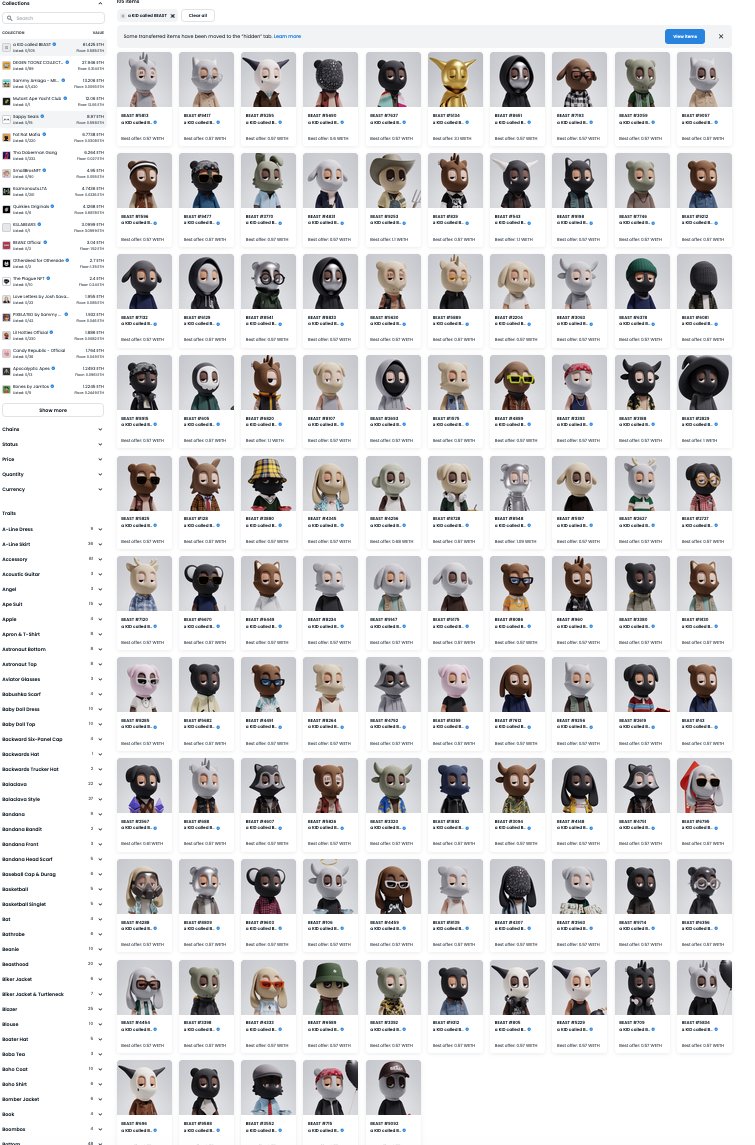 ethwhaledave's tweet image. Mission Completed @Rafsby 🫡 105 Beasts in
 I Go TiT&apos;s wallet 🤘  @akidcalledbeast