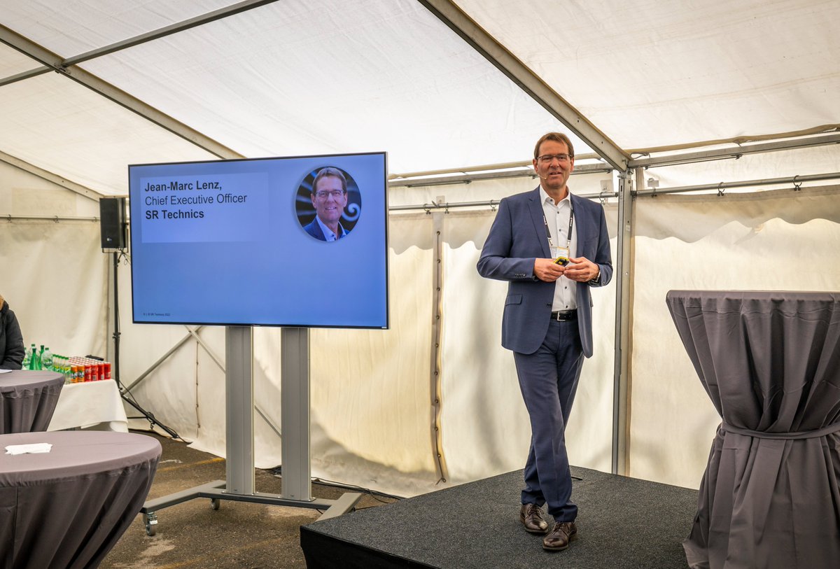 SRTechnics's tweet photo. The Groundbreaking Ceremony marked the launch of a collaborative effort between SR Technics, Airport Zurich, local planners, and Safran Test Cells. This is the start of the growth path of SR Technics, aiming to double its business in 5 years. Thanks to all attendees! #SRTechnics https://t.co/fbyKAhQjMB