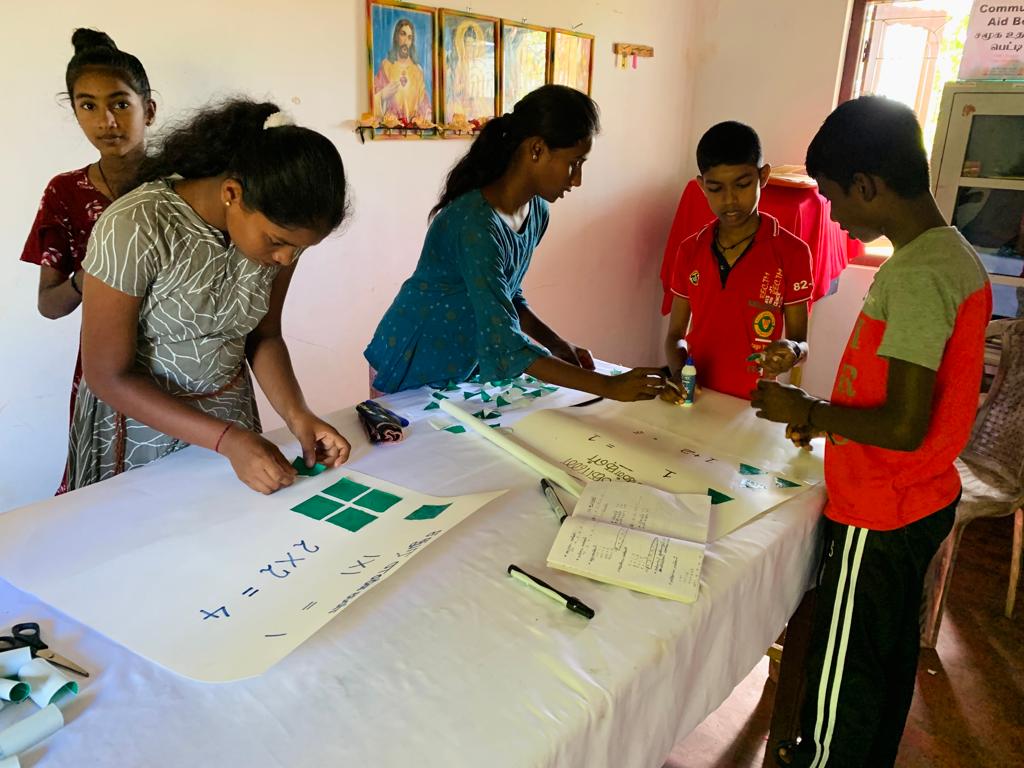 Our students learnt about #addition &amp; #multiplication during a creative #STEMeducation session on #Mathematics at the Thirukkovil VHE Centre. It was a fun-filled #experience where #children were able to put their #creativity to use, while learning basic mathematical calculations.