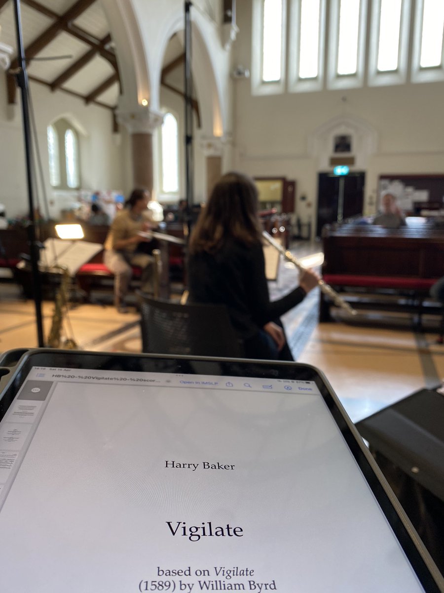 Exciting things happening!! Fun was had on Saturday as we workshopped new compositions by @barry_haker, @ShruthiMusic, @AnnaFSemple, and @derri_lewis as part of our new project #Byrdtakesflight in collaboration with @musicontheedge. Watch this space!