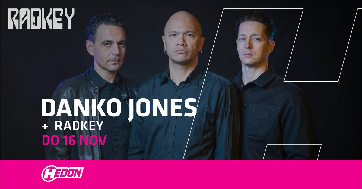#BEVESTIGD Canadees rocktrio <a href="/dankojones/">Danko Jones</a> komt op donderdag 16 november naar Hedon !   

Samen met <a href="/Radkey/">Radkey</a> staan ze klaar om alle Electric Sounds te serveren die je nodig zou kunnen hebben  

Tickets gaan vrijdag om 11 uur in de verkoop via: bit.ly/3MNLoCM
