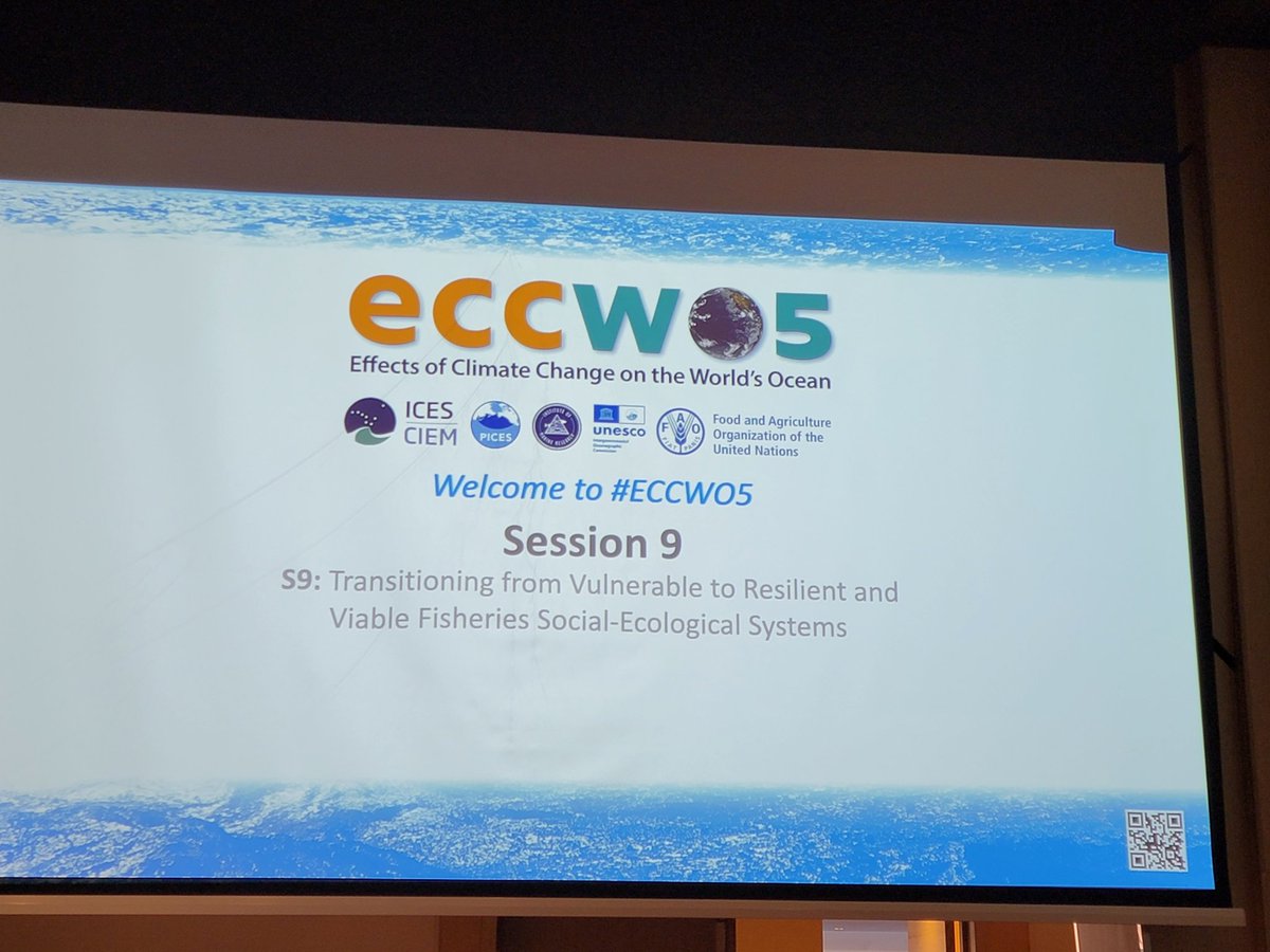 PrateepNayak's tweet image. #ECCWO5 #Session9 just starting in Kongesalen1 on Transitioning from #vulnerable to #resilient and #viable #fisheries coorganised by @k_maltby @JacobEurich and @PrateepNayak @GMRI @EnvDefenseFund @V2VPartnership @envwaterloo