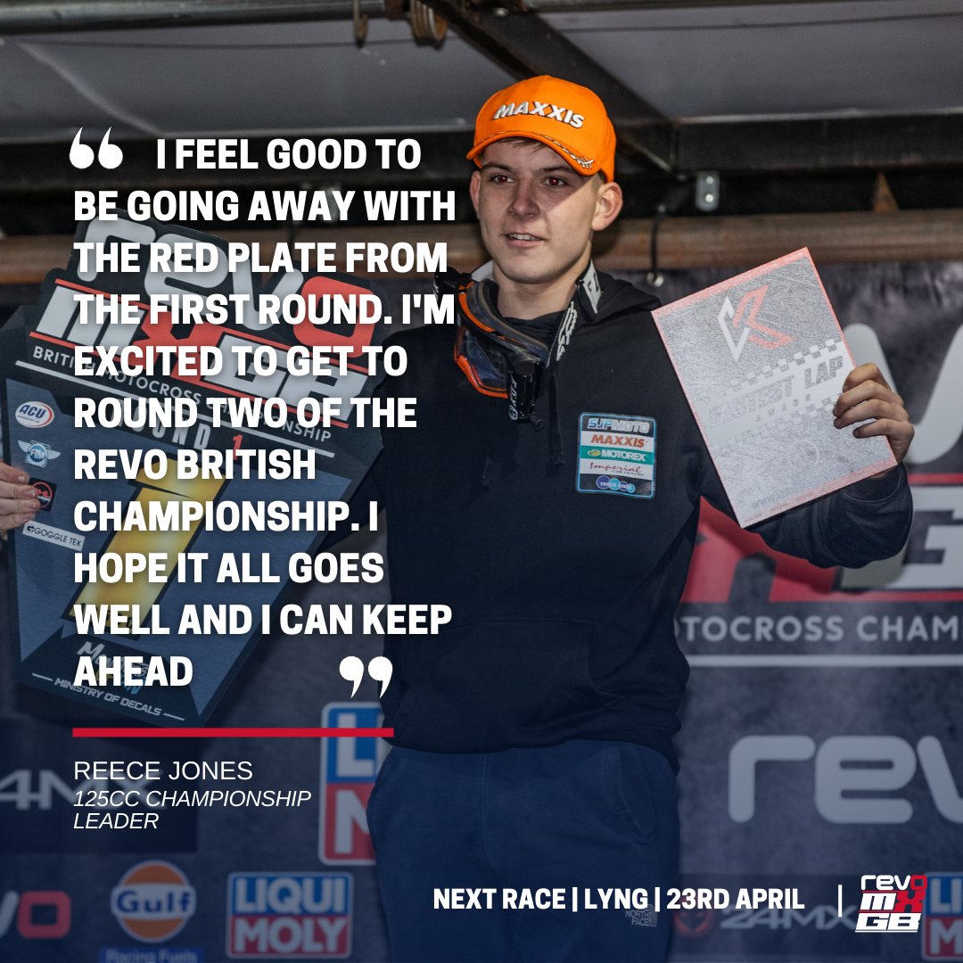 Reece Jones heads into Lyng with a six point advantage in the 125cc class.  Can he increase his lead this weekend?

rhlactivities.com/revo-mxgb-tick…

#RevoMXGB #OnlyRevo #MXGB #MXGB2023 #Motocross #Promotocross #ACUMX #RHLActivities