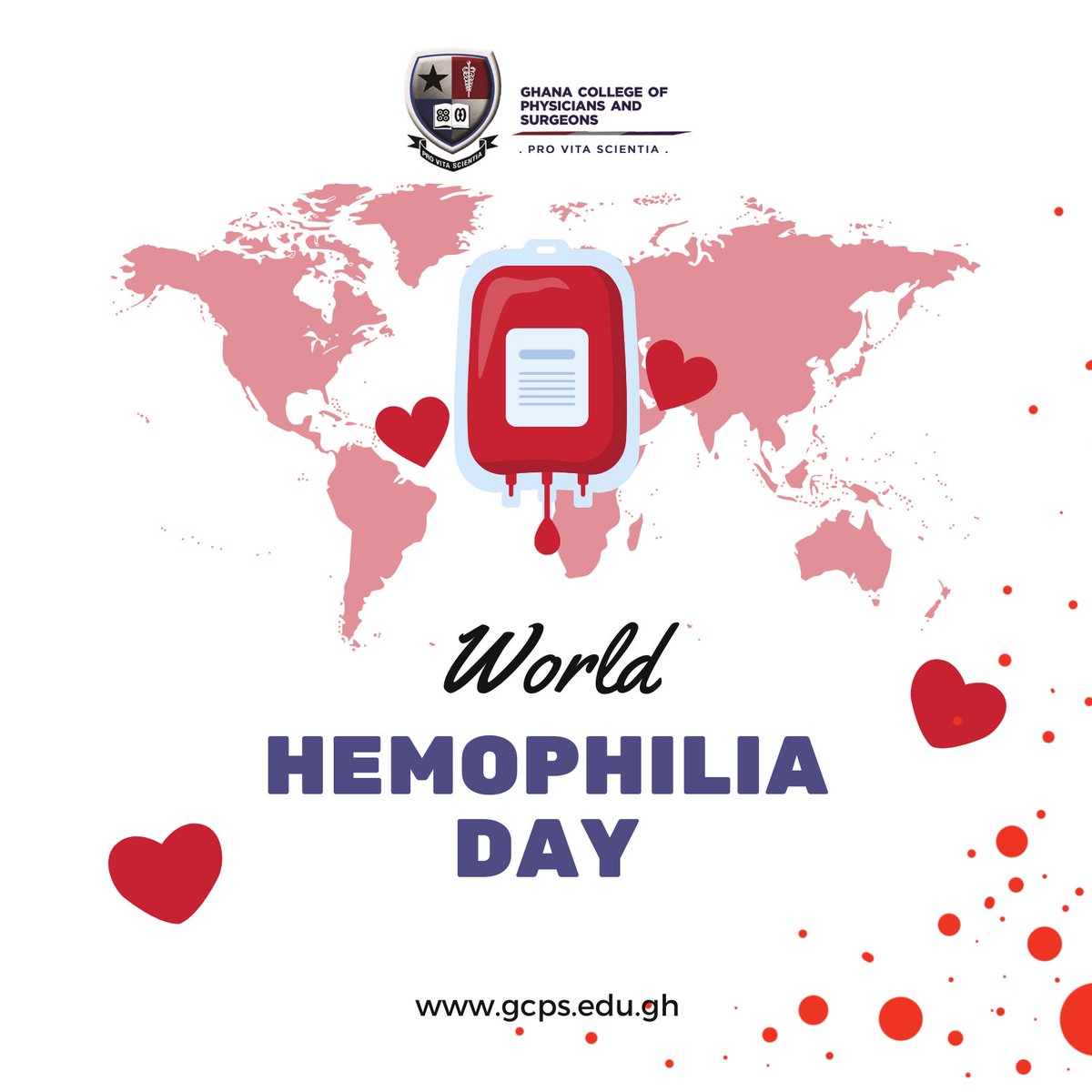 Hemophilia is a medical condition in which blood doesn’t clot normally. This often leads to excessive bleeding when an injury occurs 

#WorldHemophiliaDay
#PublicAwareness