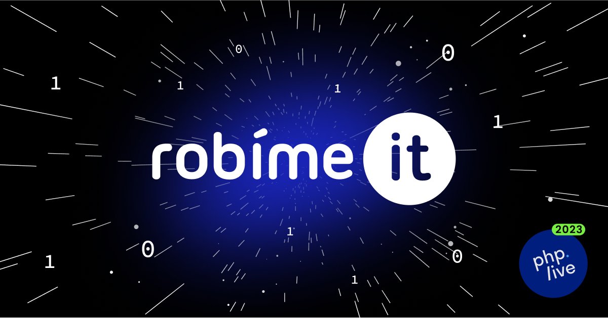 Partner php.live 2023:
@robimeit  Sami sme IT- čkári. Biznis budujeme na dlhodobo prospešných vzťahoch a rešpekte. Objavujeme slovenskú IT komunitu, píšeme o nej, spolupracujeme a podporujeme ju. Vieme, kto koho hľadá a vzájomne firmy s profesionálmi prepájame.