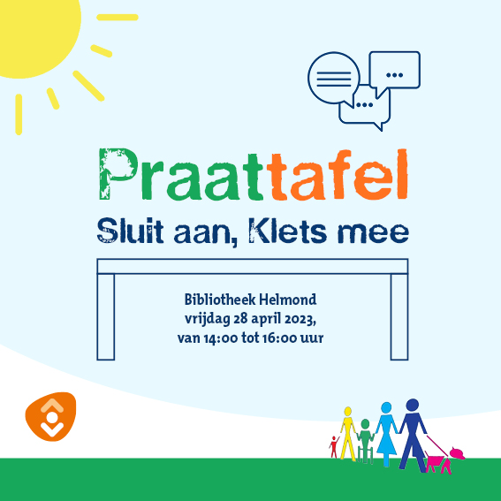 bibliotheekhp's tweet photo. Op vrijdag 28 april is er weer een #Praattafel in #Bibliotheek #Helmond. Je bent van 14.00 tot 16.00 uur van harte welkom voor een gezellig praatje en een kop koffie of thee aan de Praattafel.
@Helmond_T
https://t.co/2aruj6WzzT https://t.co/OhyPvox2je