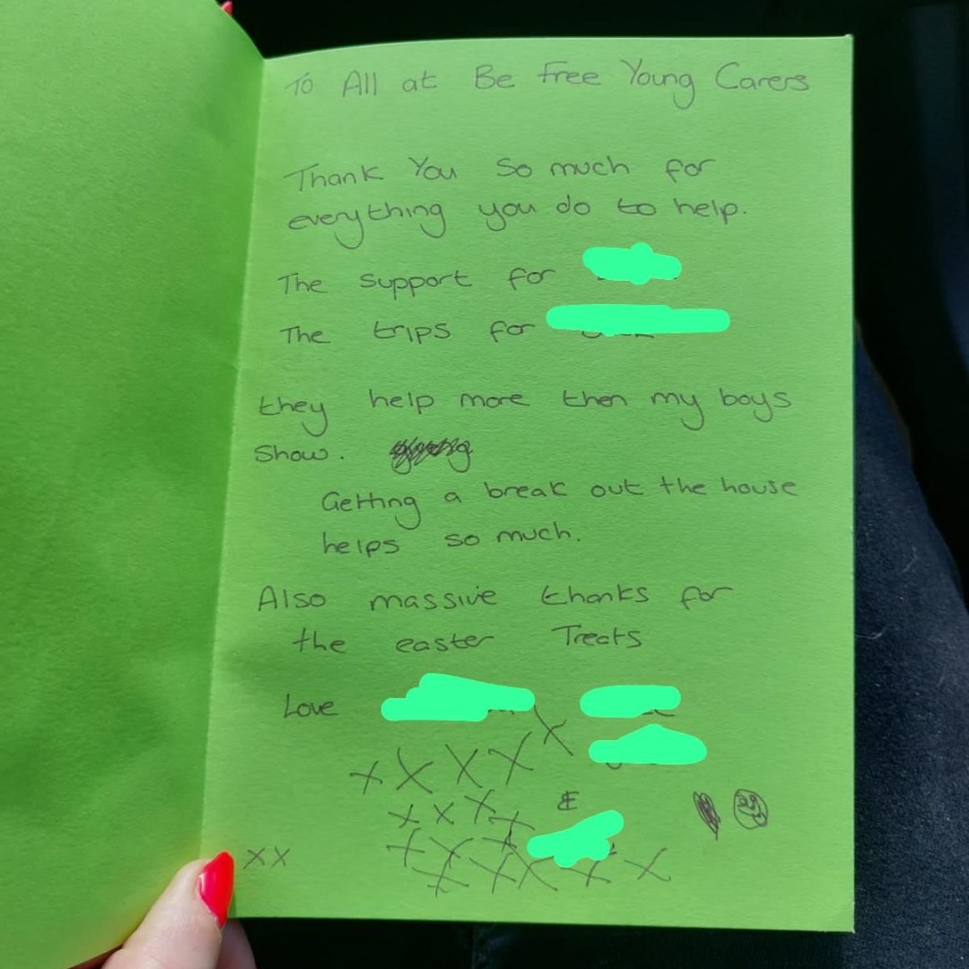 BeFreeYC's tweet photo. These moments will forever be why we push for change, more understanding and recognising how deserving caring families are. Thank you so much to all our #youngcarers and families; we truly have the best jobs supporting you🌈🌟

#supportcarers #upaidcarers #befreeyc #notforprofit https://t.co/Rs39AAUpuS