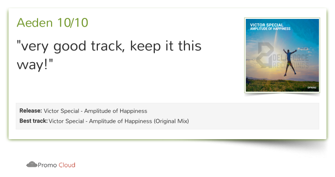 DanDelaforce's tweet photo. Aeden reviewed Victor Special - Amplitude of Happiness. 10/10 https://t.co/sFJAjWPH5b