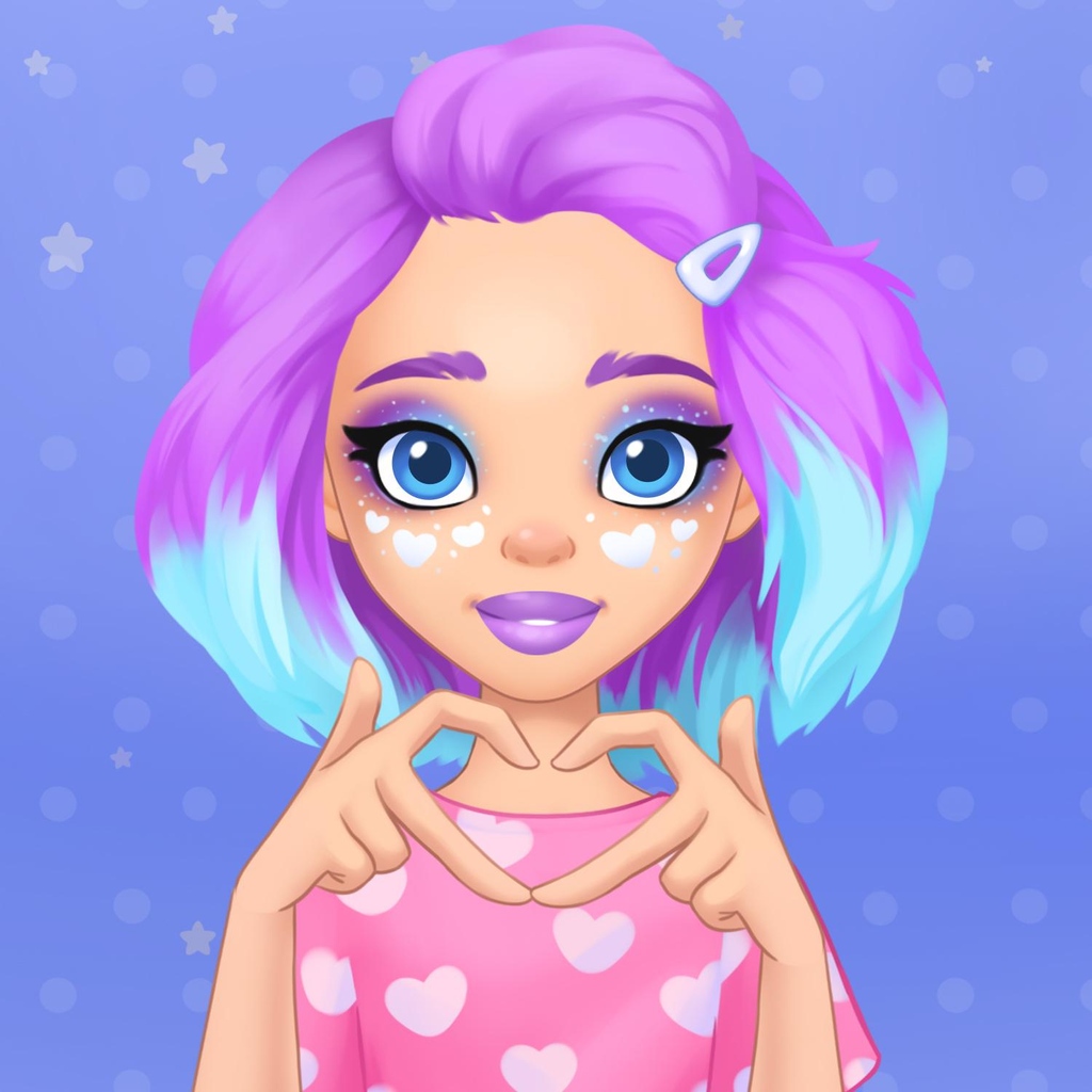 GoKids10's tweet photo. 💟Unleash your capabilities of a make-up artist! ⁠
Crystal Love make-up💙 for Alice the Doll!
⁠
⁠
#bespokesuitgame #styleforkids #fashiondoll #dressupgame  #makeadress #makeupgame #dollmakeup #dollandcats #dollswithcolorfulhair #unicorndress #unicorndoll https://t.co/2vQ7R9DIjx