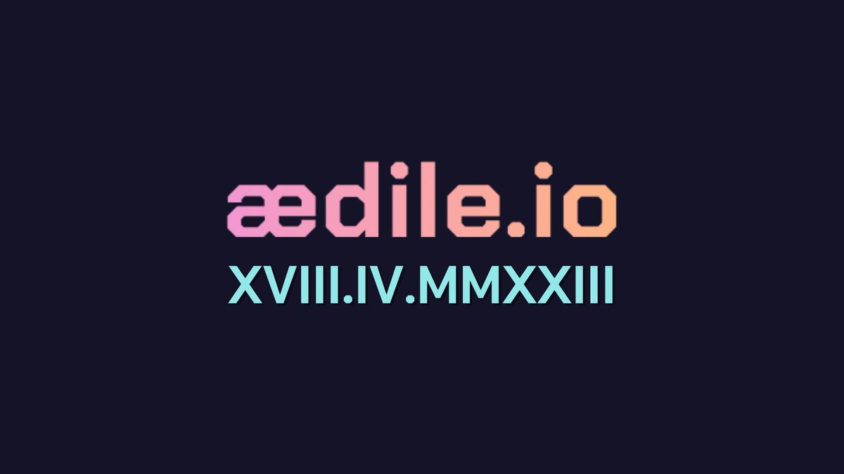 The countdown has begun... 

Join us tomorrow, April 18th at 11:00 CEST on aedile.io, for the launch of our new website and branding ! ☄

<a href="/EsensConsulting/">ESENS</a> <a href="/dfinity/">DFINITY Foundation</a> #icp #dfinity #blockchain #projectmanagement #aedileIC #dApps