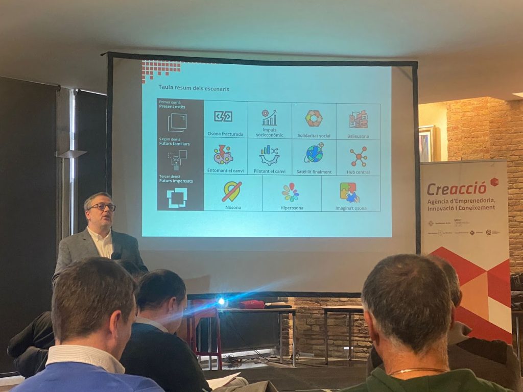 📌 Cap a on va Osona?  

Jordi Serra del Pino (<a href="/jserradelp/">Jordi Serra del Pino</a>) presentarà a la ciutadania i agents del territori un monogràfic d’anàlisi prospectiva, amb 11 escenaris de futur.

🗓️ 20 d'abril, 17.30 a 19h, Sala Gòtica, UVic-UCC  

Més info i inscripcions 👉creaccio.cat/els-11-escenar…