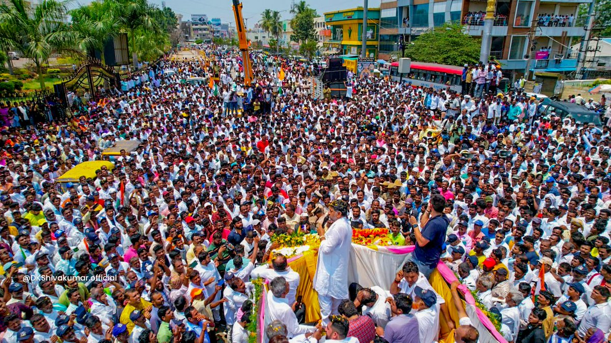 DKShivakumar's tweet photo. This is the rise of Karnataka with its foundation in Kanakapura. https://t.co/yY72kKkrOK