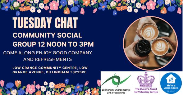 NCVNENC's tweet photo. Good Company and Refreshments Every Tuesday #Cancers #supportlocal #jamescookhospital #southtees #MacmillanNE #NorthernCancer https://t.co/5nDZUoUxK8