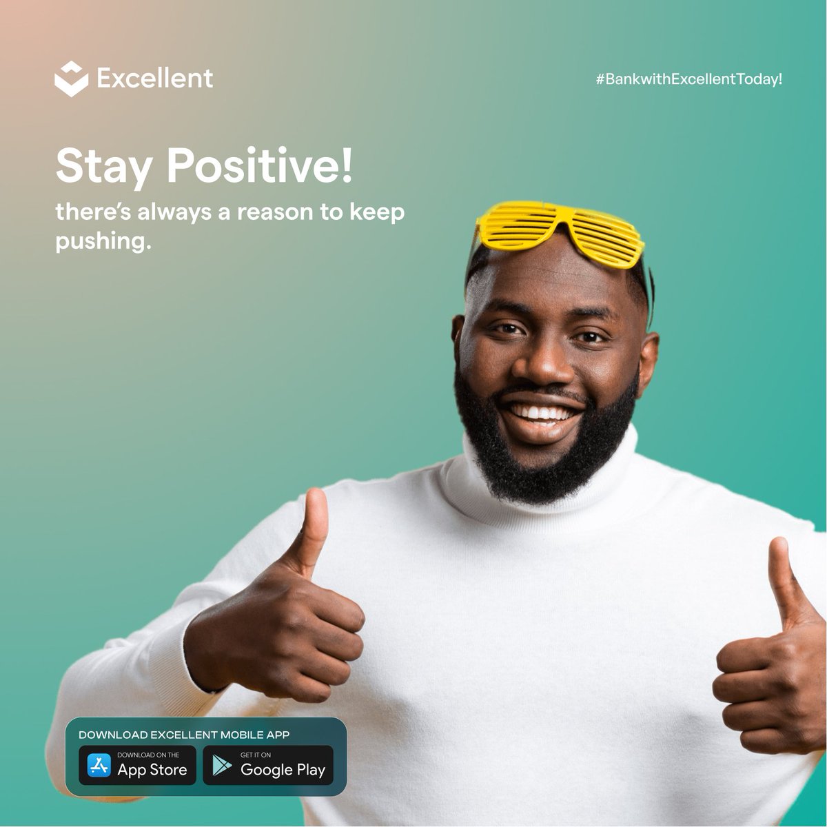 Start your week on a note of Positivity.
Excellent bank got you covered always.
Download today to get Started.

#bankwithexcellent #internetbanking #digitalbanking #bamkapp