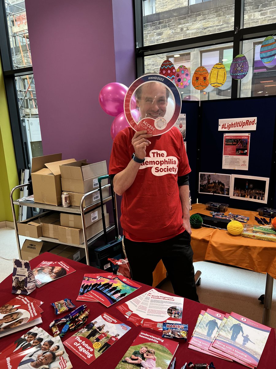 staceydoherty18's tweet photo. World haemophilia day here at BRI come along and join us and say hi 
#BleedingDisorders 
#haemophilia 
#lightitupred #bradfordteachinghospitals 
@karendawber 
@HaemoSocUK 
@NursesHna 
@CathyAH1980 
@BTHFT 
@BTHFTCharity 
@Mel_Pickup 
@haemnet 
@NWYorksHaem 
@Haem https://t.co/ZMs1STgToZ
