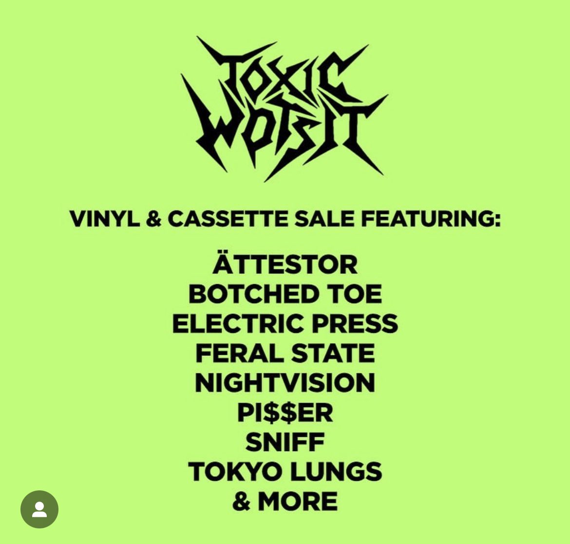 We’re having a sale to fund some new releases. Check it! toxicwotsit.square.site