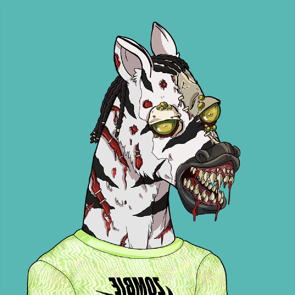 CRAZY_NFT_AJ's tweet photo. @ZombieApesNFT 🦓🦓 https://t.co/jAE8VRI4eN
