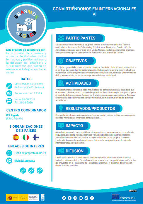 sepiegob's tweet photo. Becoming International, incrementa la calidad de la educación que ofrece el centro a través de la internacionalización.

Mejorar las competencias comunicativas, técnicas y transversales de los alumnos e incrementar sus opciones de inserción laboral.

https://t.co/Oho4MOr9s3 https://t.co/RvKtenXROP